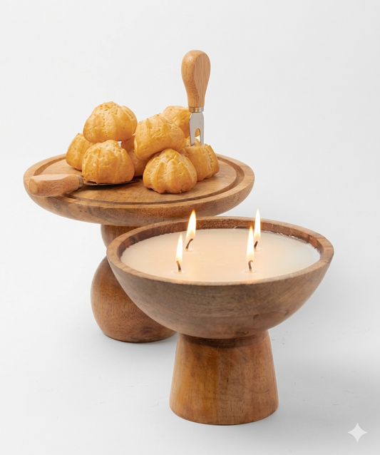 נר בעץ על רגל GOOSBARRY