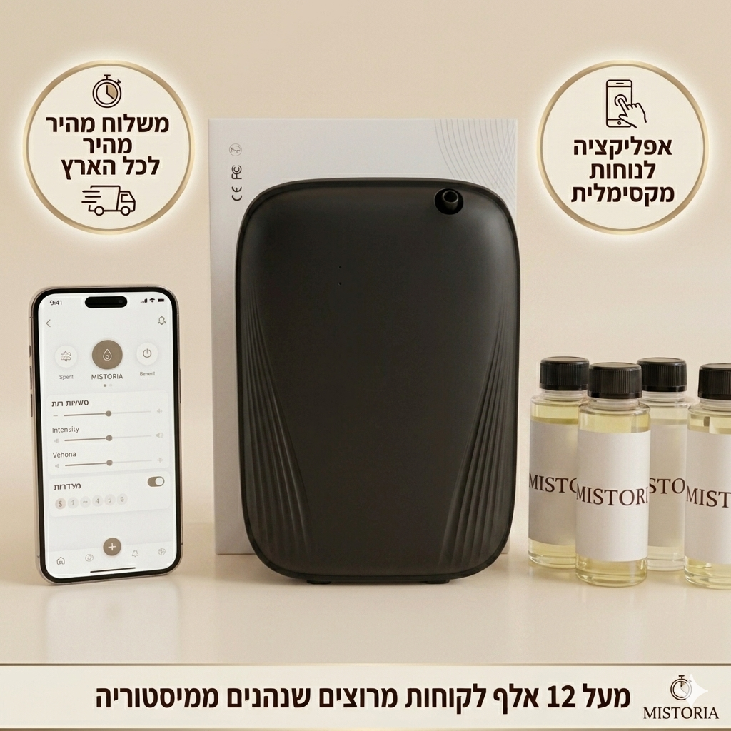 מפיץ ריח חכם MISTORIA עם אפליקציה דגם PALACE