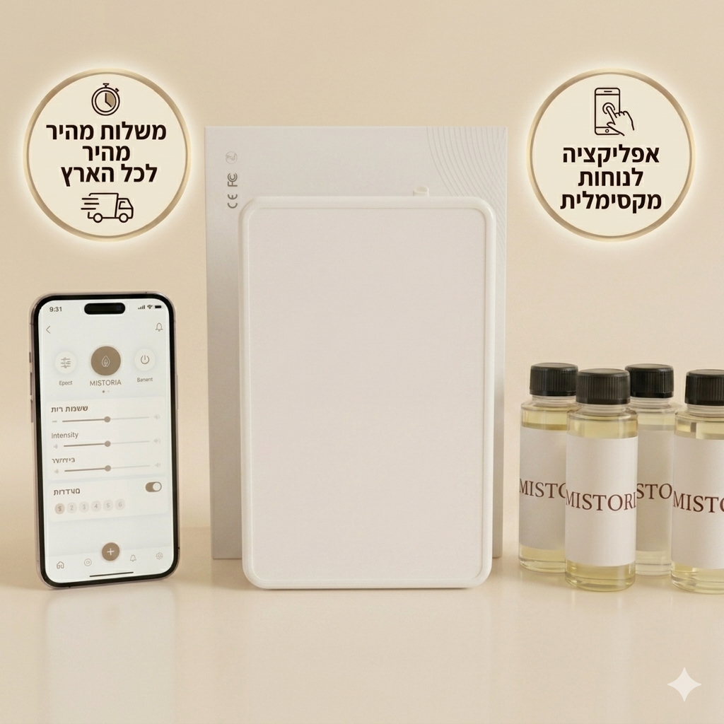 מפיץ ריח חכם MISTORIA עם אפליקציה TAB